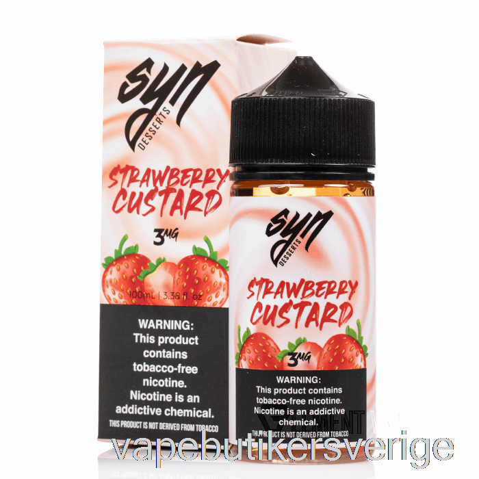 Vape Sverige Jordgubbsvaniljsås - Syn Flytande - 100ml 6mg